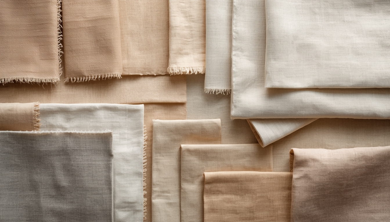 Linen blend textile collection